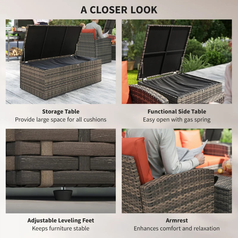Affordable wicker patio furniture conversation set for outdoor seating