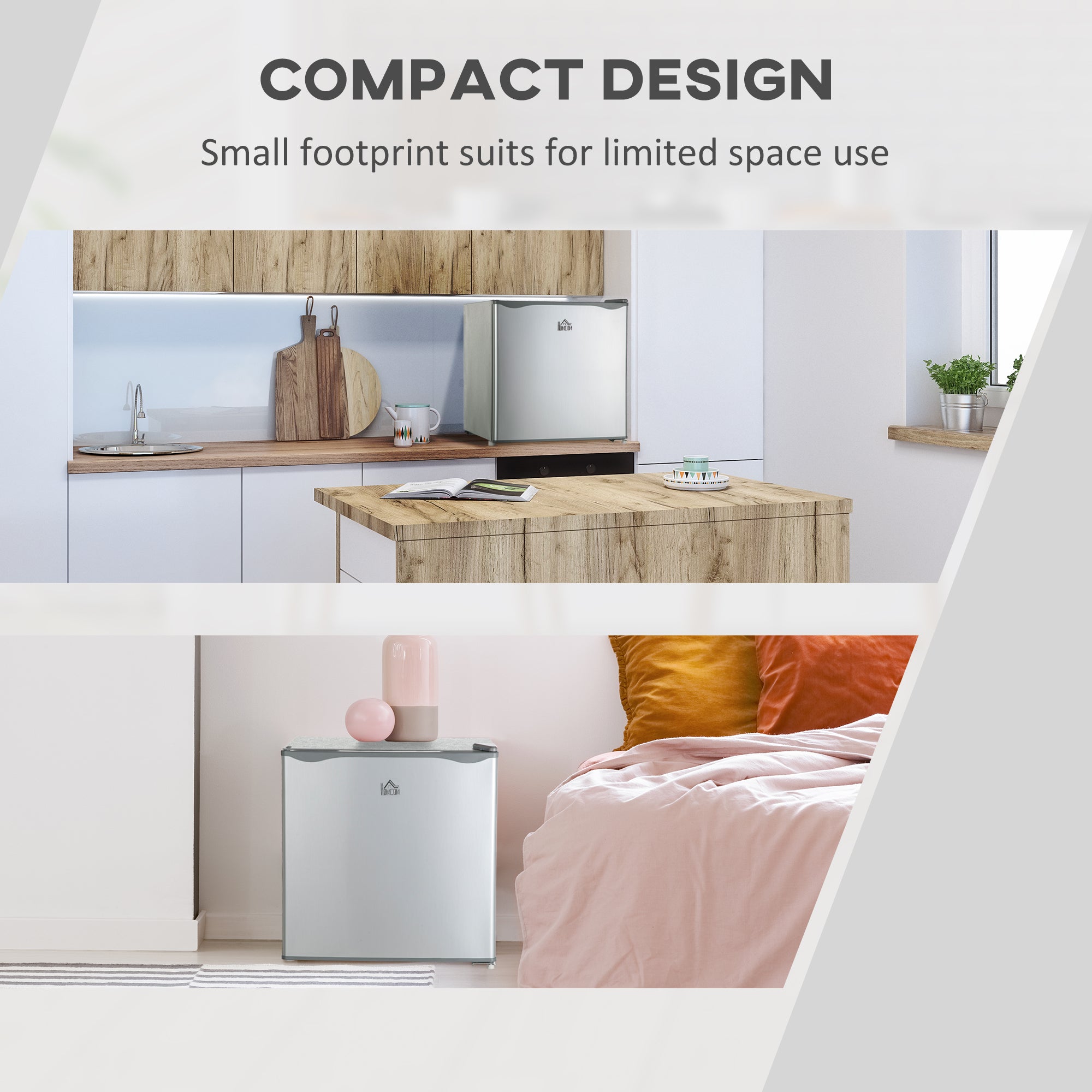 1.1 Cu. Ft. Mini Freezer, Compact Upright Freezer with Reversible Door, Removable Shelf, Adjustable Temperature, Grey