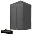4 x 4 ft Compact Pop Up Canopy Tent, UPF 50+ Changing Room, Portable Instant Privacy Canopy with Mesh Window, Dark Grey