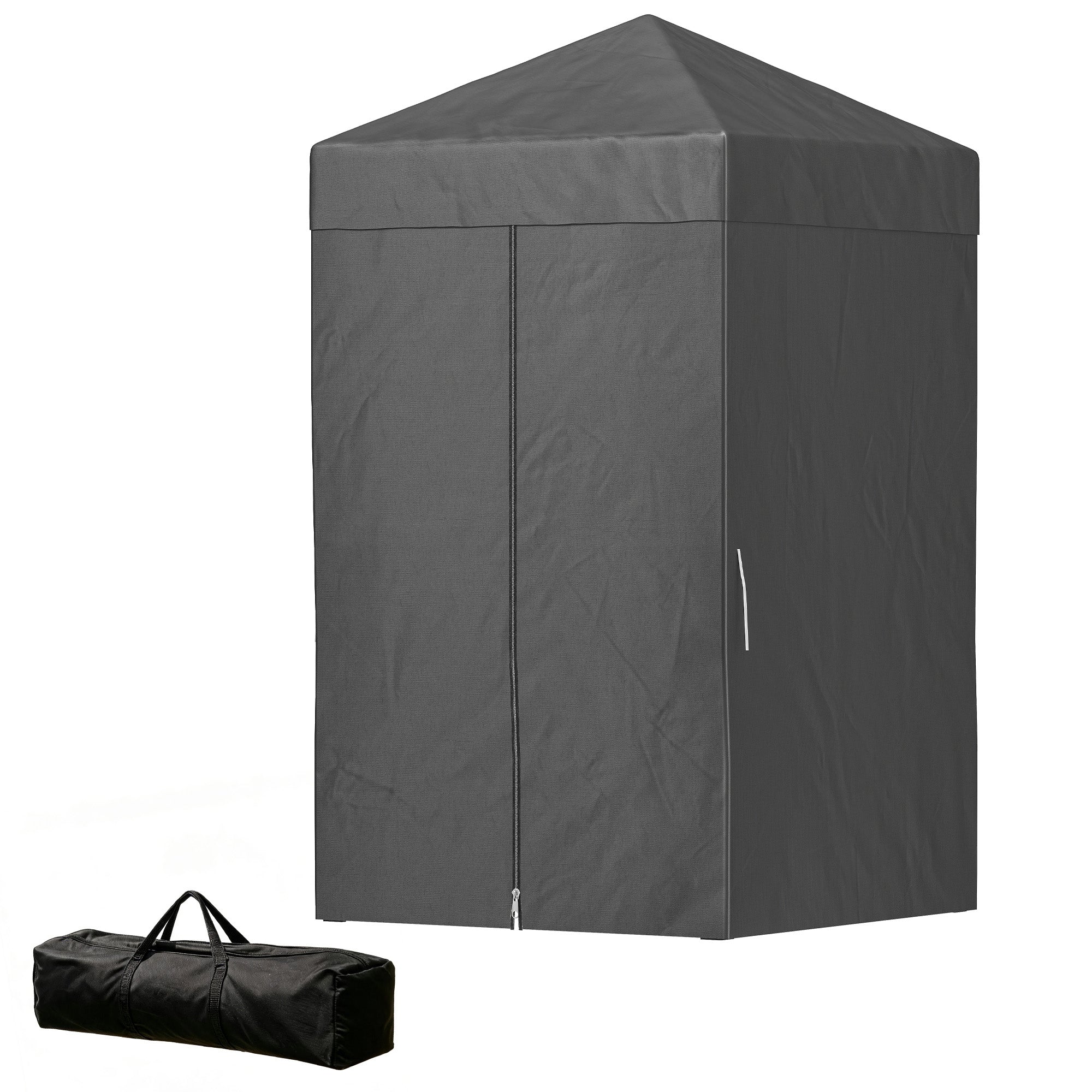 4 x 4 ft Compact Pop Up Canopy Tent, UPF 50+ Changing Room, Portable Instant Privacy Canopy with Mesh Window, Dark Grey