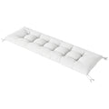 Patio Lounge Chair Cushion, UV50+ Chaise Lounge Chair Cushion with Securing Straps for Patio, 78 x 25.6 inch, Cream White