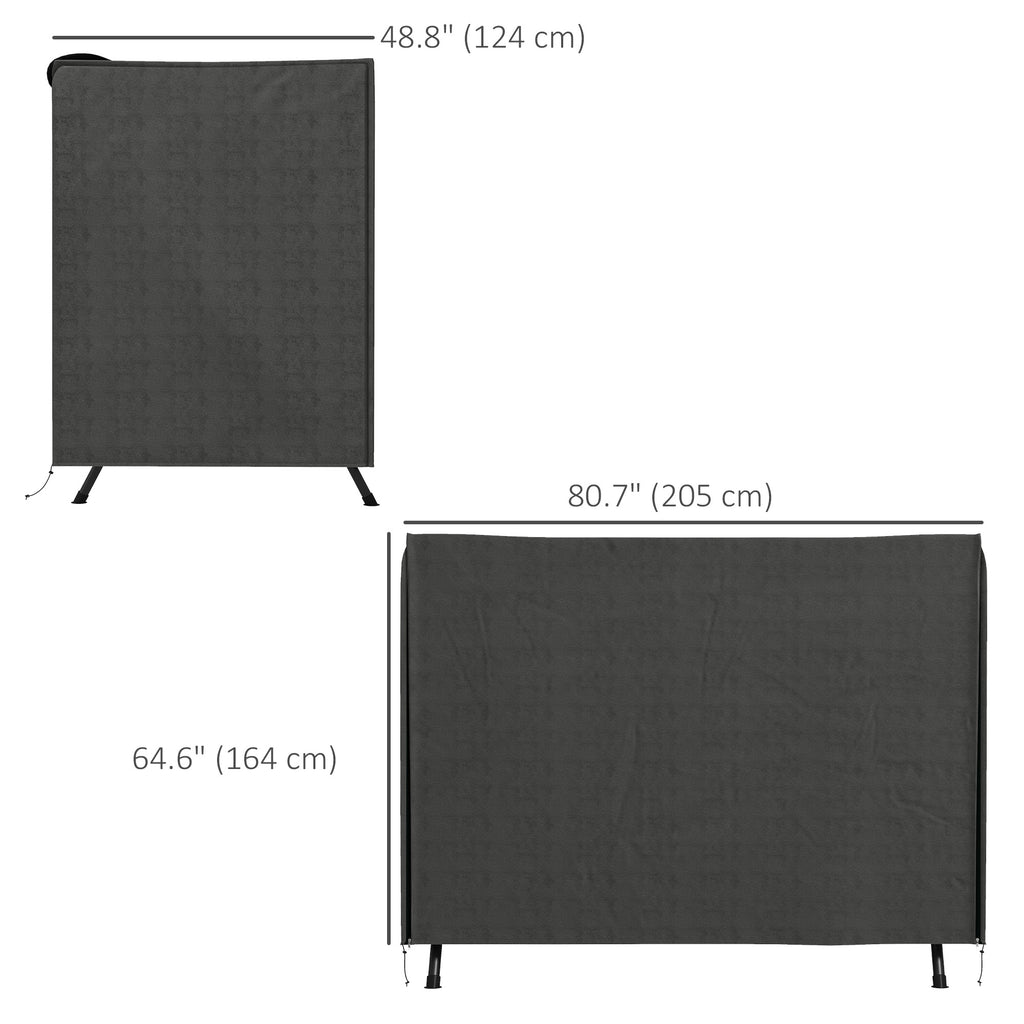 3-Seater Patio Swing Cover, Outdoor Garden Furniture Protection Hammock Glider Cover, 81" x 49" x 65", Dark Grey