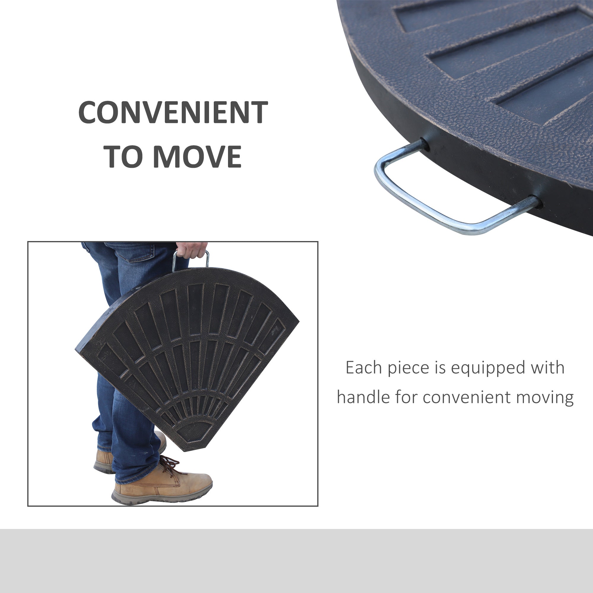 2pc Portable Umbrella Base Weights 61.6lbs Resin Flabelliform Garden Parasol Base Outdoor Patio Umbrella Stand Holder Weights, Bronze