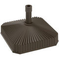 Patio Umbrella Base Umbrella Stand, Heavy Duty Outdoor Umbrella Stand Base 17.7" L x 17.7" W x 11.8" H Brown