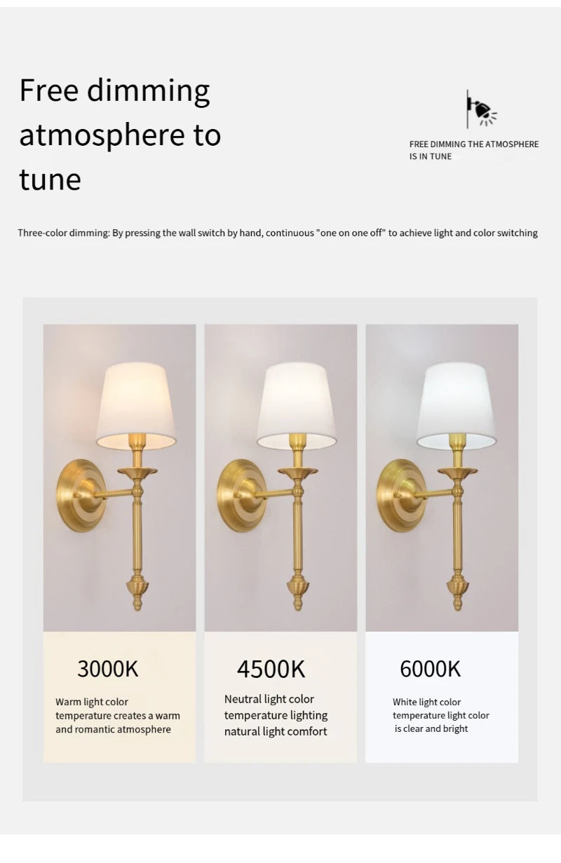 American Bedroom Bedside Lamp – Modern Table Lamp for Bedroom & Living Room