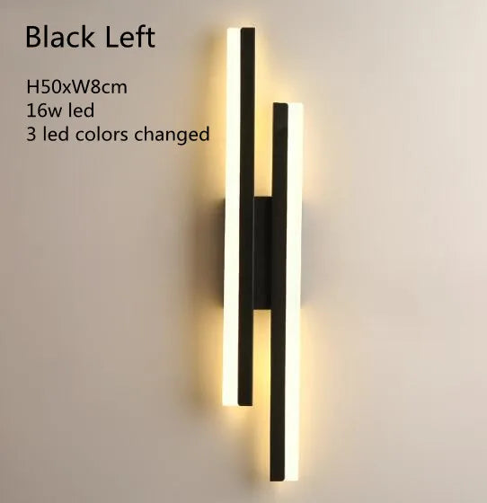 LED Bedroom Wall Lamp – Modern Copper Wall Sconce with Acrylic Lampshade