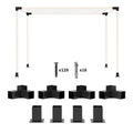8PCS Pergola Kit, Pergola Brackets with 3-Way & 4-Way Corner Brackets for 4"x4" (Actual 3.6"x3.6") Lumber