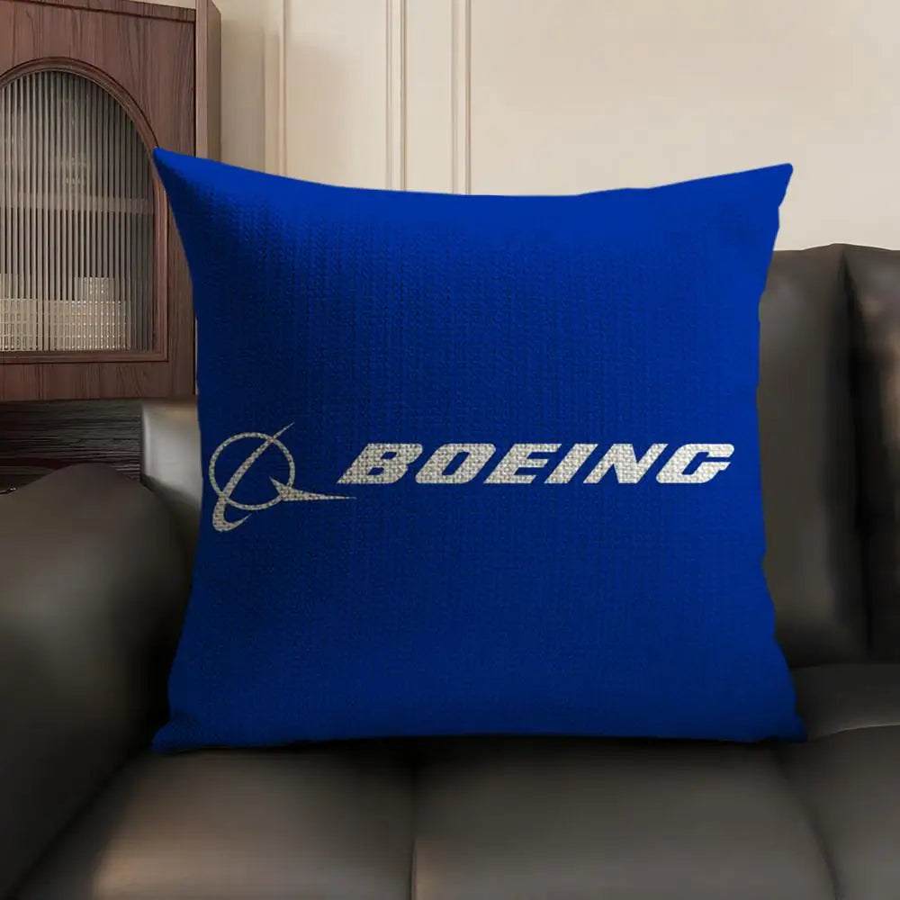 Luxury B-Boeing Pillow Case – Natural Linen Organic Double-Sided Cushion Cover