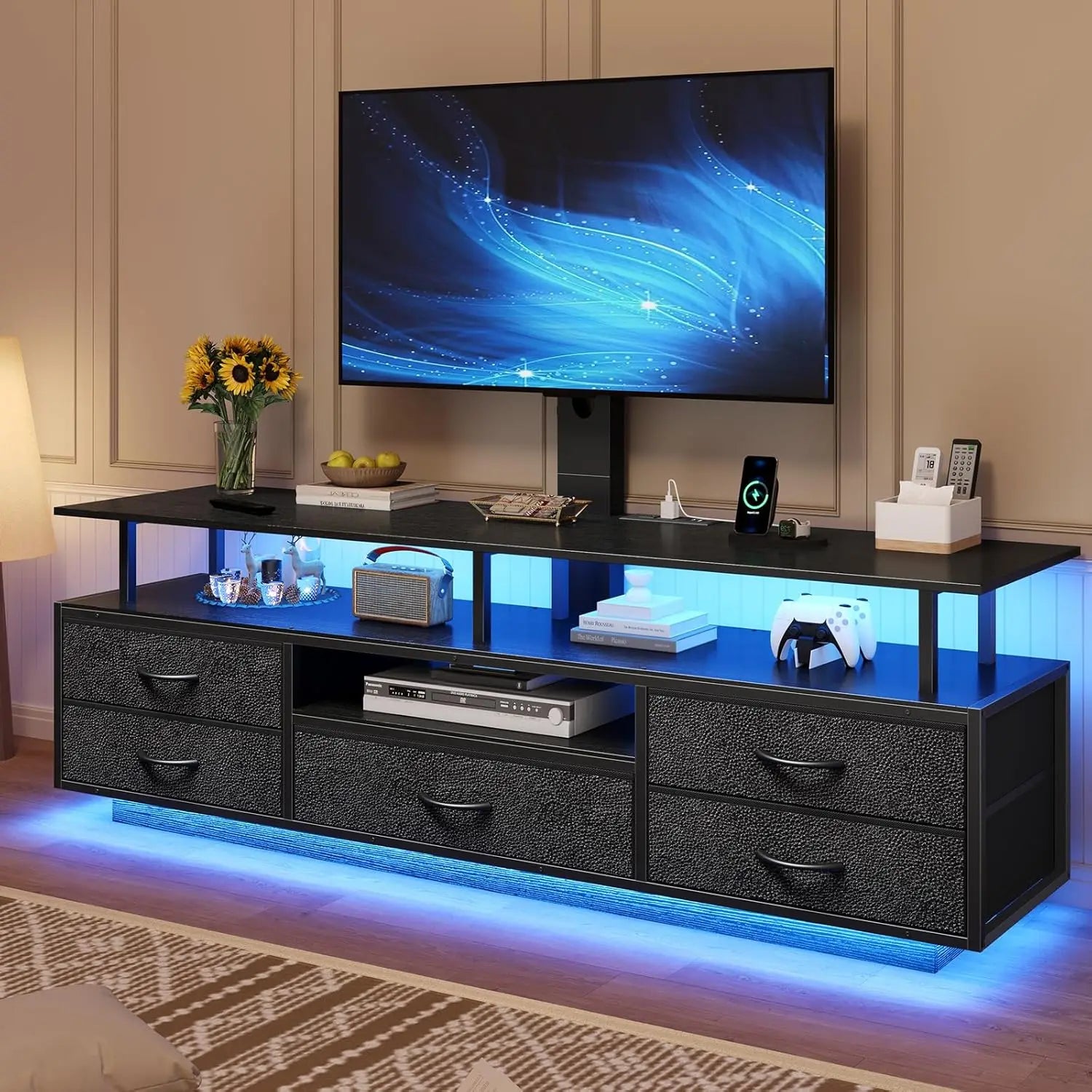51.2" LED TV Stand with Mount for 45-70 Inch TVs