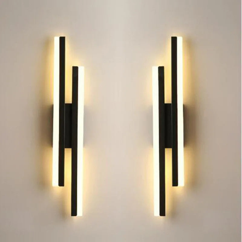 LED Bedroom Wall Lamp – Modern Copper Wall Sconce with Acrylic Lampshade