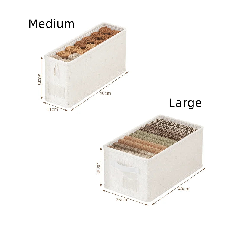 Drawer Organizer for Underwear, Socks & Clothing Storage Box