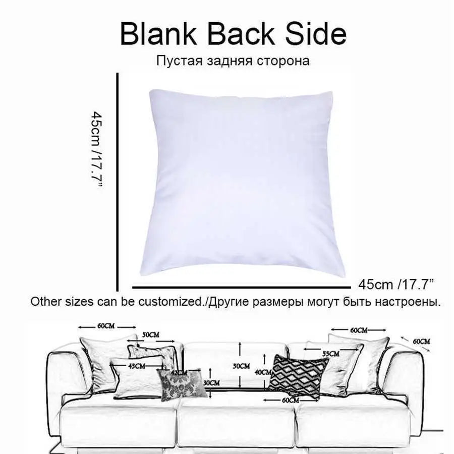 Home Decor Pampas Grass Pattern Decorative Throw Pillow Cushion Cover