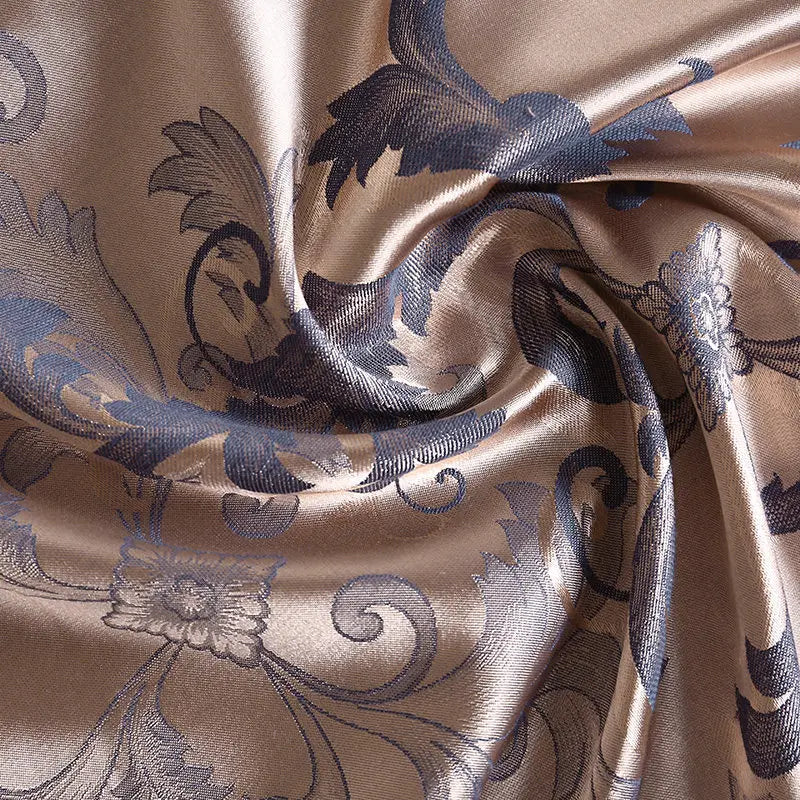 Luxury Jacquard Tencel Modal Bedding Set – 4-Piece Duvet Cover, Satin Bed Sheet & Pillowcases