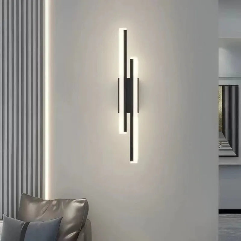 LED Bedroom Wall Lamp – Modern Copper Wall Sconce with Acrylic Lampshade