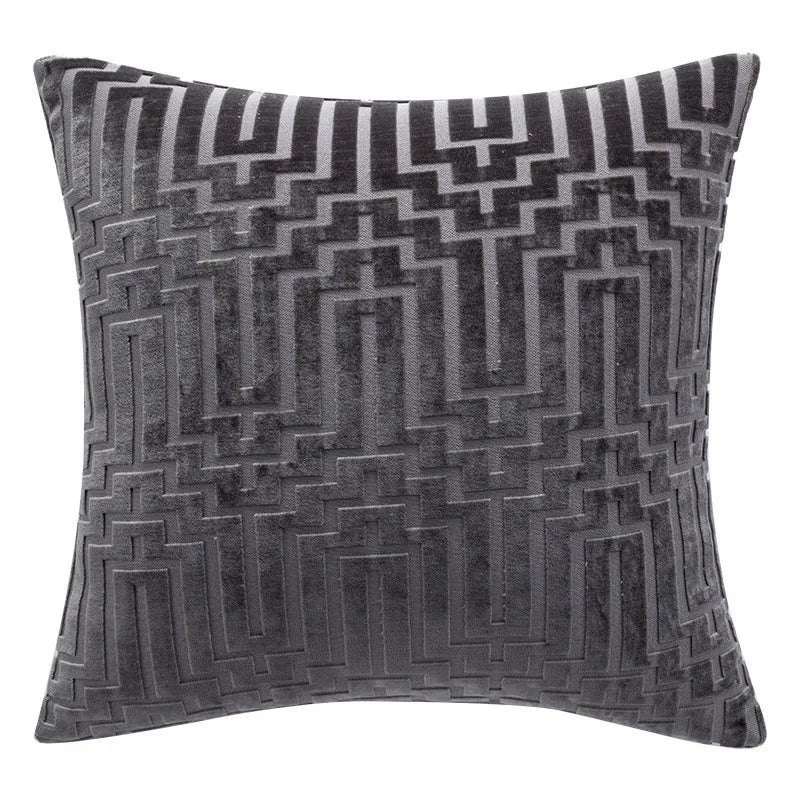 Luxury Geometric Velvet Throw Pillow Cover