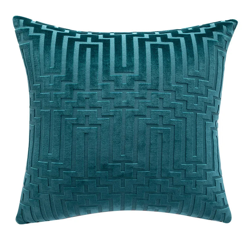 Luxury Geometric Velvet Throw Pillow Cover