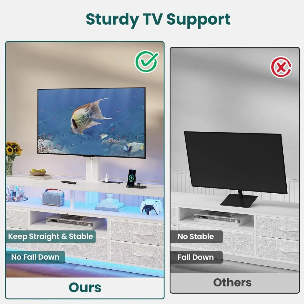 51.2" LED TV Stand with Mount for 45-70 Inch TVs
