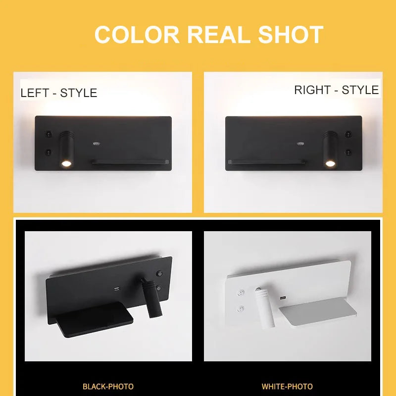 Bedside Reading Wall Lamp – Nordic Modern LED Wall Sconce