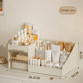 Cosmetic Organizer Desktop Storage Box – Makeup Organizer with Drawers & Display Shelf