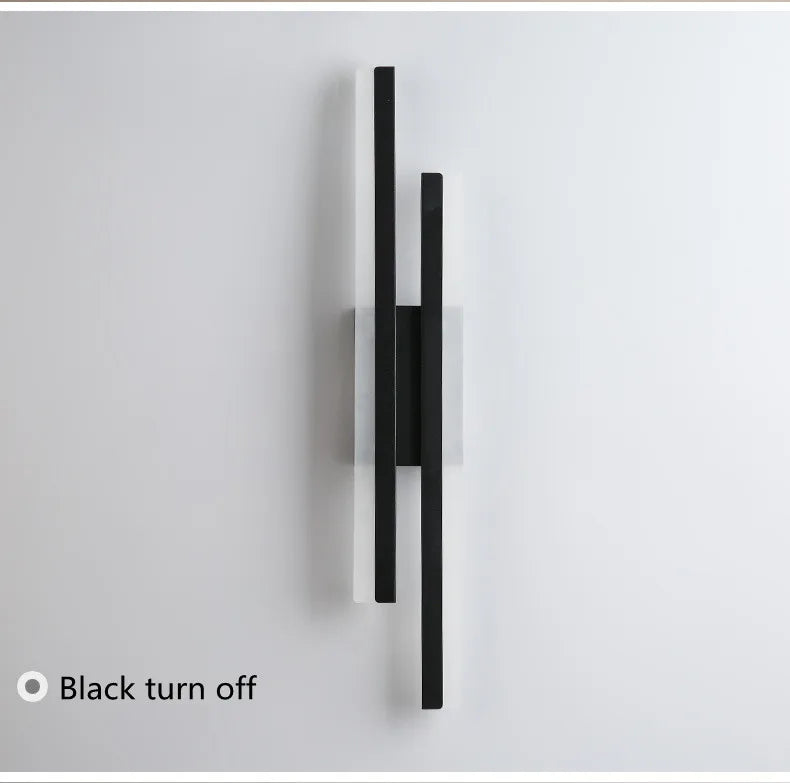 LED Bedroom Wall Lamp – Modern Copper Wall Sconce with Acrylic Lampshade