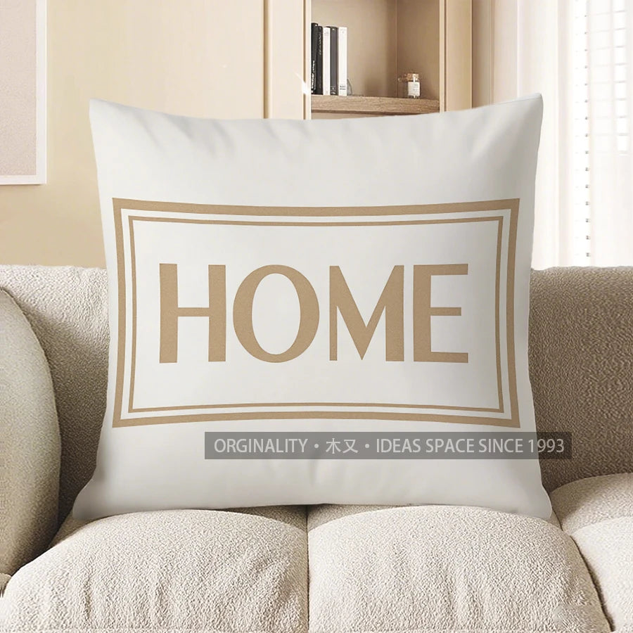 Home Decor Pampas Grass Pattern Decorative Throw Pillow Cushion Cover