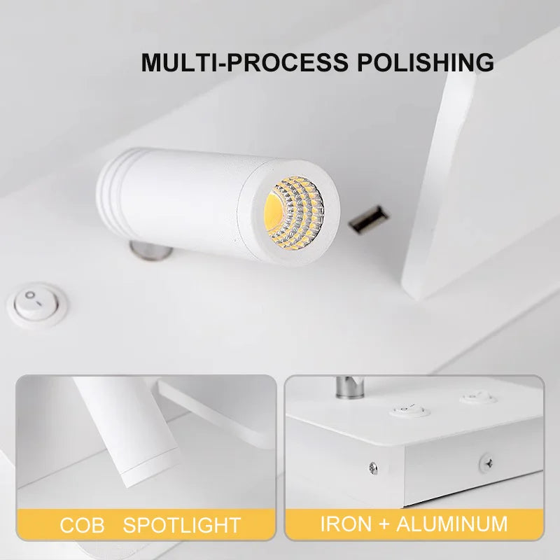Bedside Reading Wall Lamp – Nordic Modern LED Wall Sconce