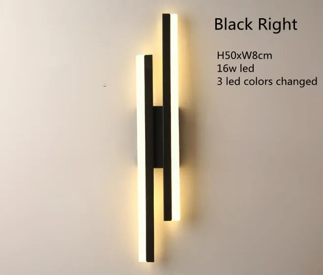 LED Bedroom Wall Lamp – Modern Copper Wall Sconce with Acrylic Lampshade