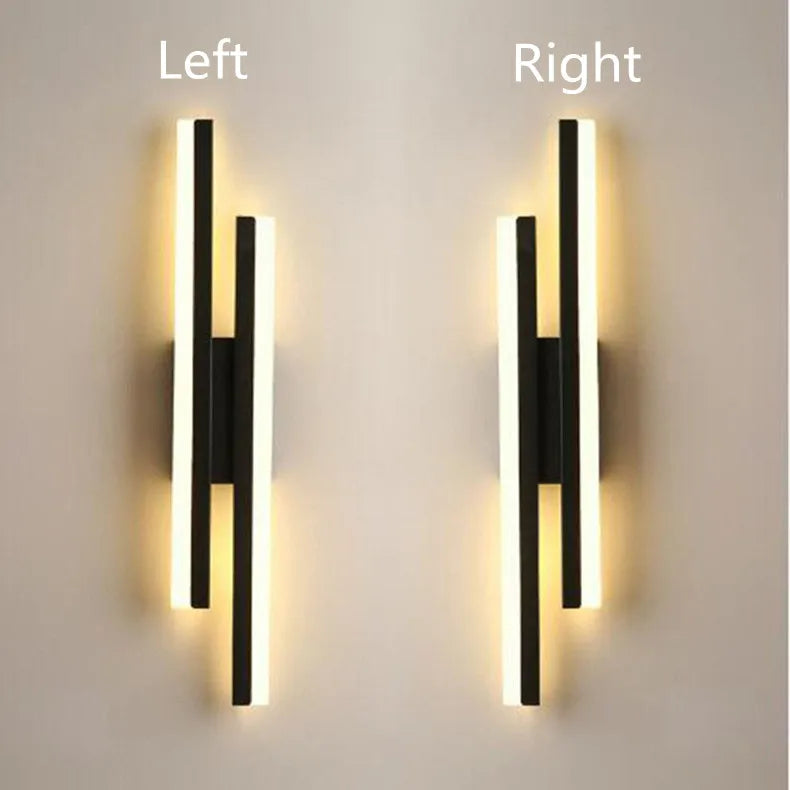 LED Bedroom Wall Lamp – Modern Copper Wall Sconce with Acrylic Lampshade