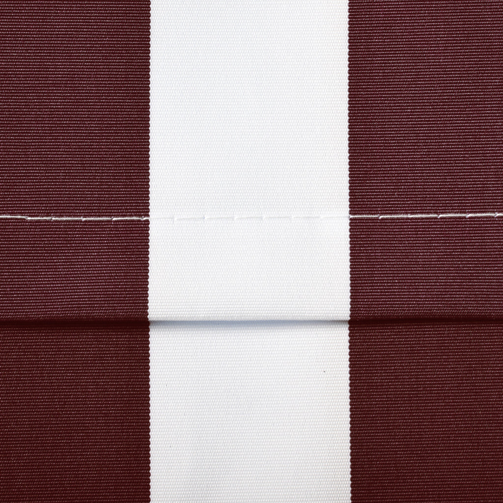 9' x 8' Outdoor Sunshade Canopy Awning Cover, Retractable Awning Fabric Replacement, UV Protection, Red and White