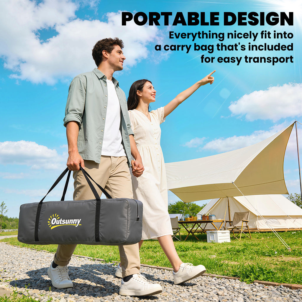 Camping Tent for 6 Man with 2000mm Waterproof Rainfly and Carry Bag for Fishing Hiking Festival, Dark Grey