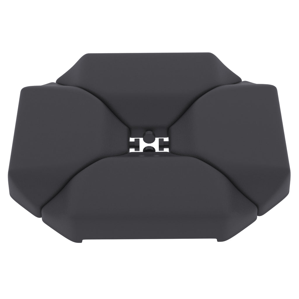 4PCs Cantilever Umbrella Base Weights for Offset Banana Parasol, HDPE Water or Sand Filled Patio Umbrella Weights