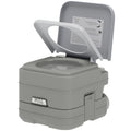 Portable Camping Toilet, Porta Potty with 2.6 Gal Waste Tank & 2.6 Gal Flush Tank, Leak-Proof and Odourless