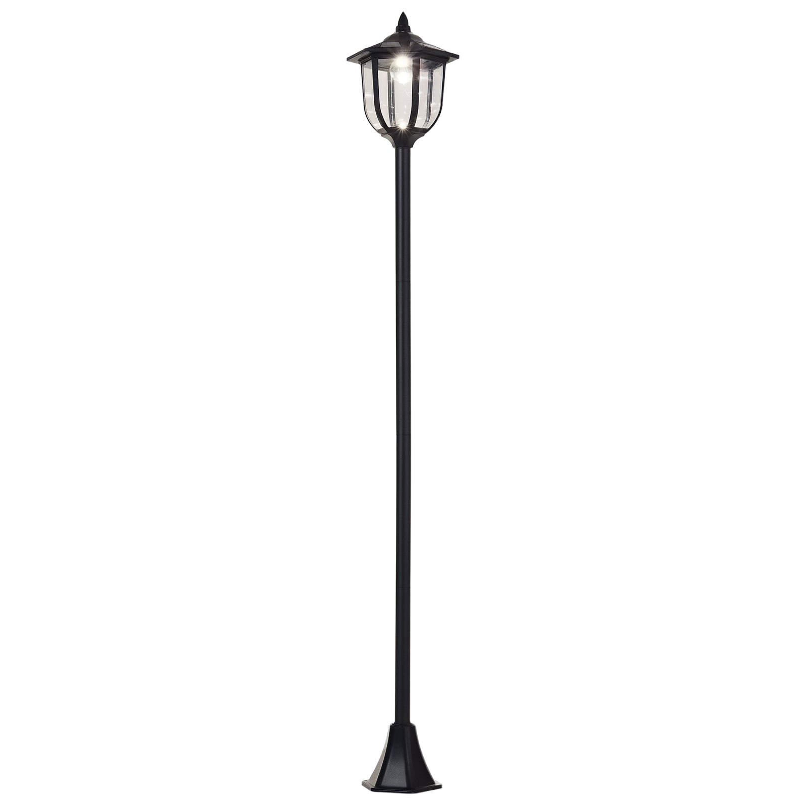 Solar Torch Lights Outdoor Garden Lighting 6 LED Water-Resist Auto On/Off 6 Hours