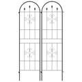 Metal Trellis Set of 2, Garden Trellis for Climbing Plants Support Frames, Arrow Design