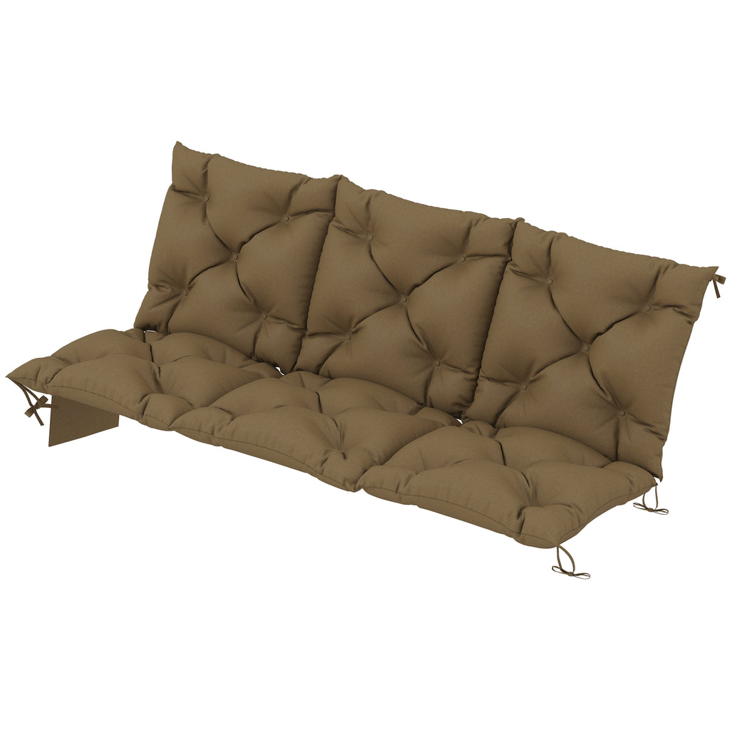 Bench Cushion Water-Repellent Outdoor Furniture Pad Seater Swing Chair 59.1" x 39.4" Khaki