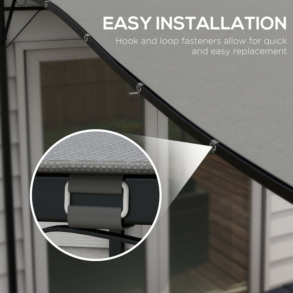 Pergola Canopy Replacement, Pergola Shade Cover for 10' x 10' Pergola ( 84C-038 Series), Dark Grey