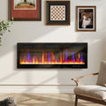 50 inch thin electric fireplace heater with remote control and Eco Mode