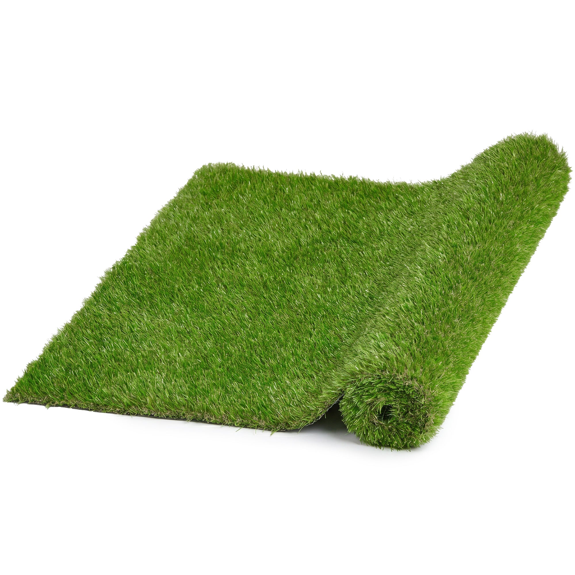 Artificial Grass 10' x 3' (30 Square Feet), Fake Grass Turf with UV Protection, Drain Holes for Rain, Green