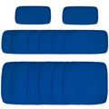 Outdoor 14pc Patio Rattan Sofa Set Cushion Polyester Cover Replacement Set - No Cushion Included Light Blue