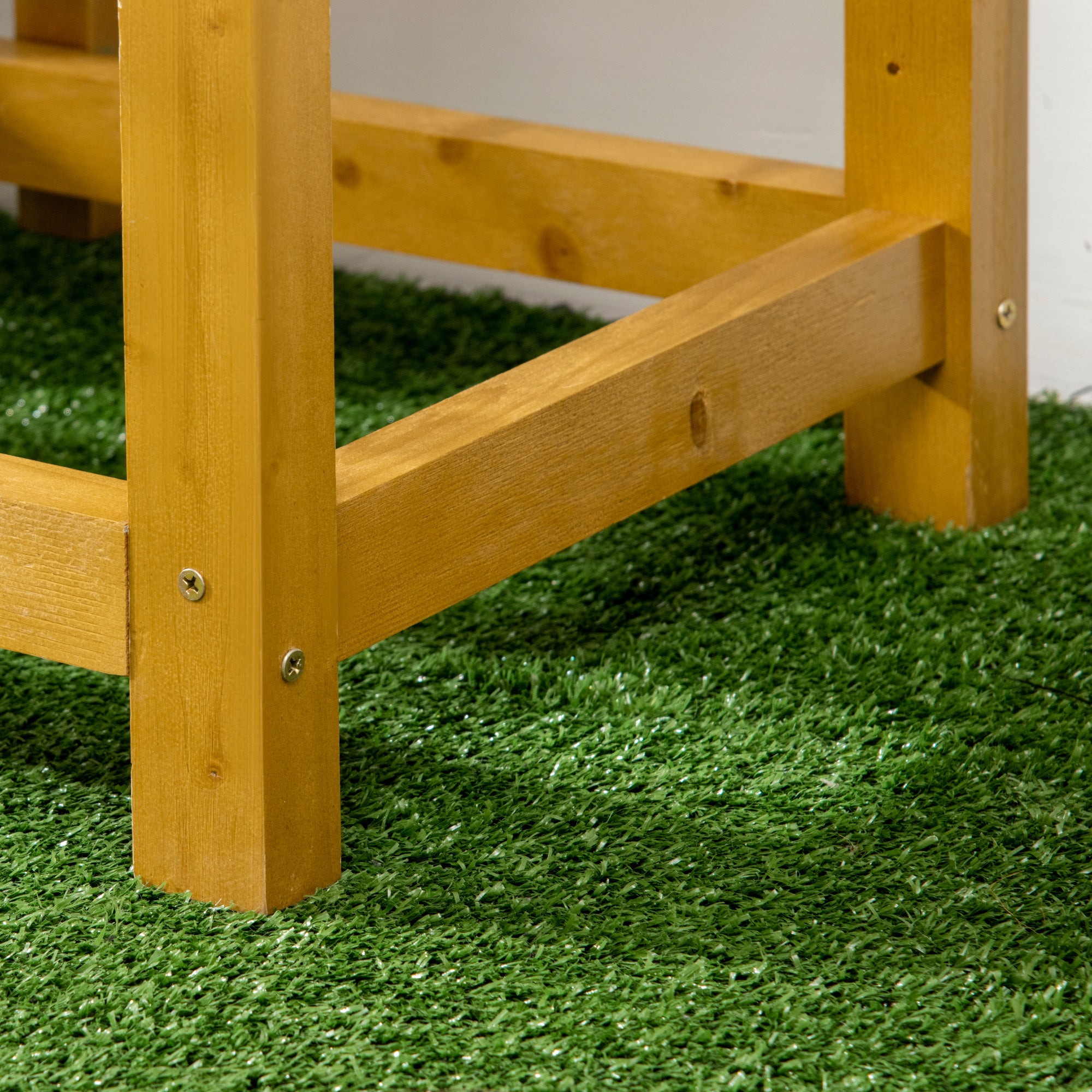 Raised Garden Bed with Folding Side Table, Elevated Wood Planter Box for Flowers and Vegetables, Use for Patio, Balcony