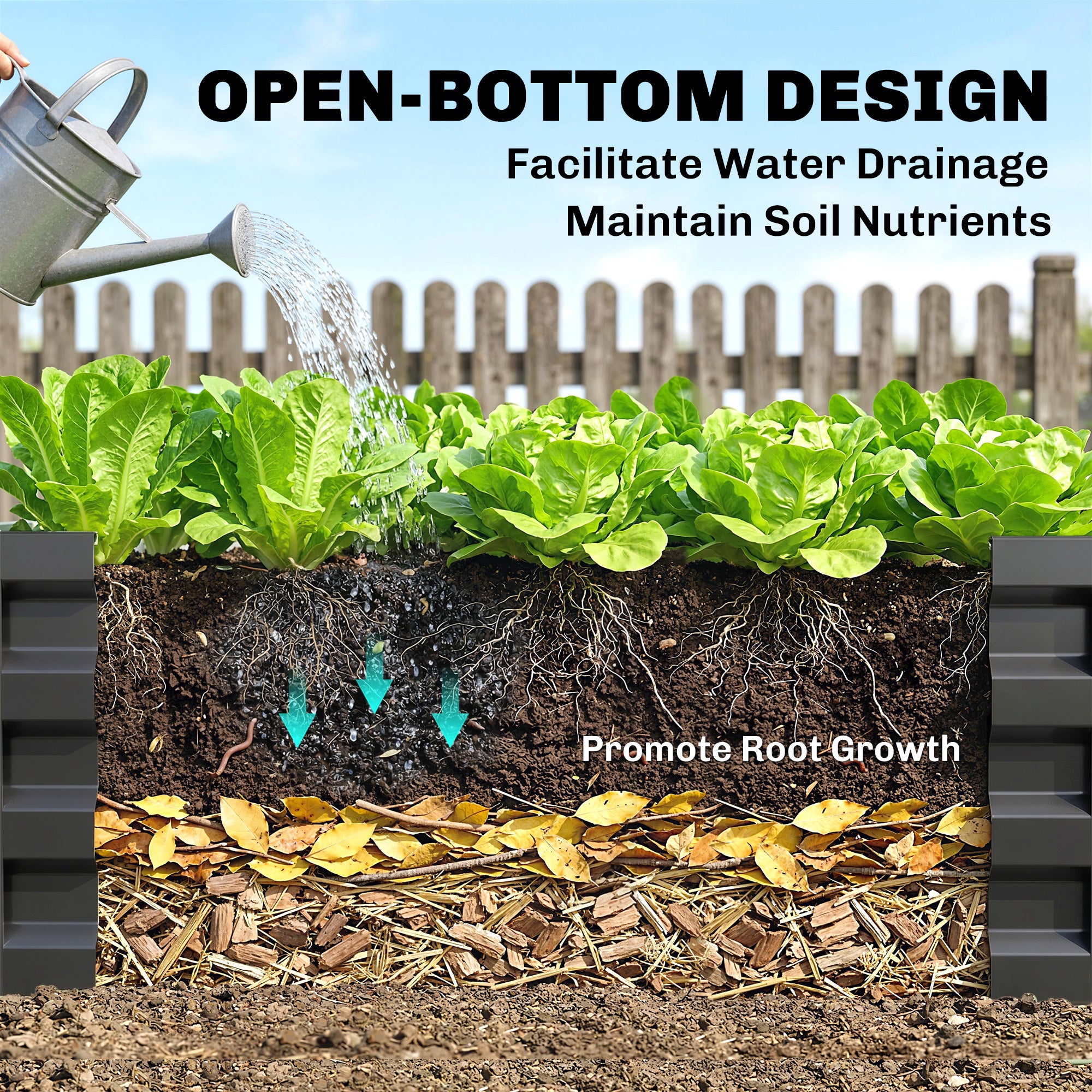 L-Shaped Raised Garden Bed, 82" x 109" x 12" Galvanized Steel Planter Box with Multi-reinforced Rods for Vegetables, Flowers and Herbs, Dark Grey