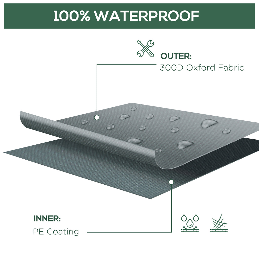 Patio Furniture Covers, Waterproof, Windproof and Anti-UV 300D Oxford Fabric Large Outdoor Furniture Cover for Outdoor Sectional Sofa Set, 97" x 65" x 26", Grey