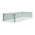 12' x 4' Plant Protection Cage with Zipper Roll-Up Door, Plant Protector from Animals with Galvanised Steel Frame