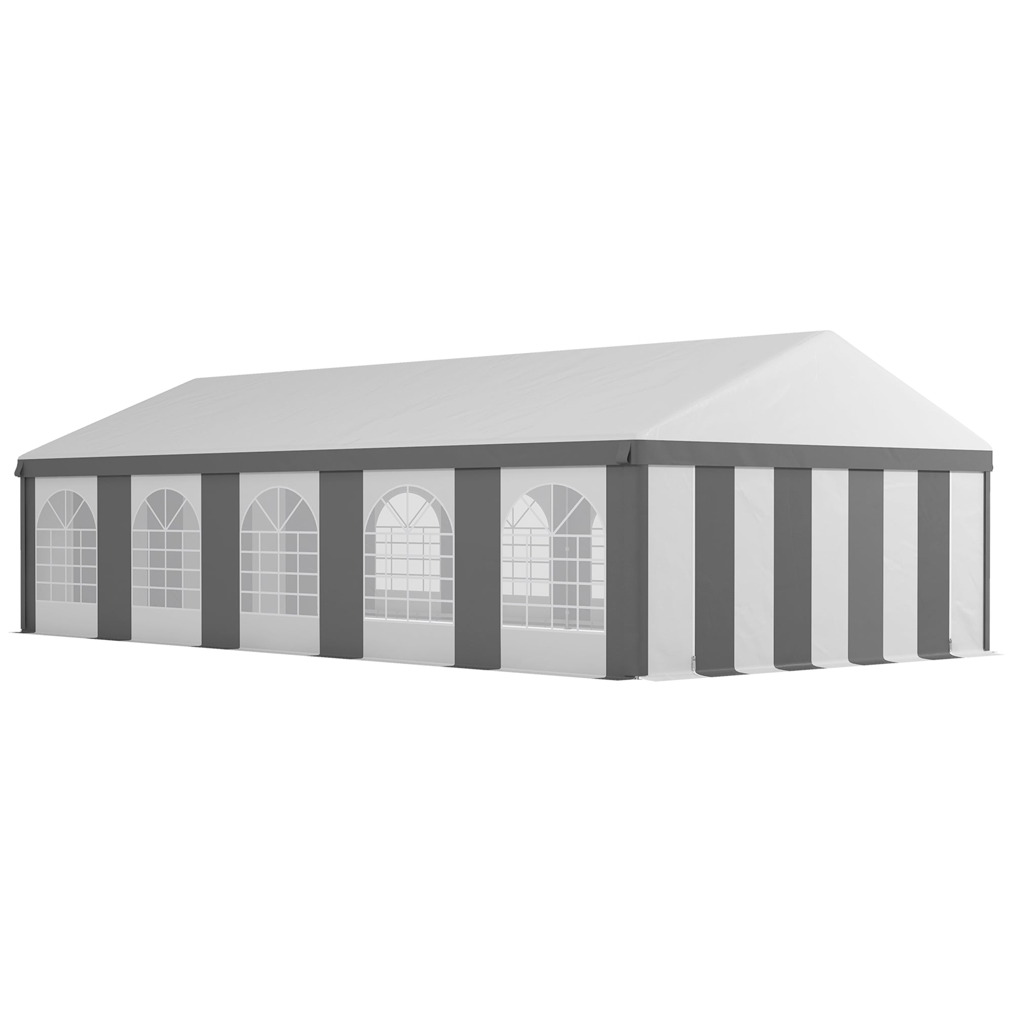20'x33' Heavy Duty Large Party Tent & Carport with Removable Sidewalls, Portable Garage Canopy Tent, Grey