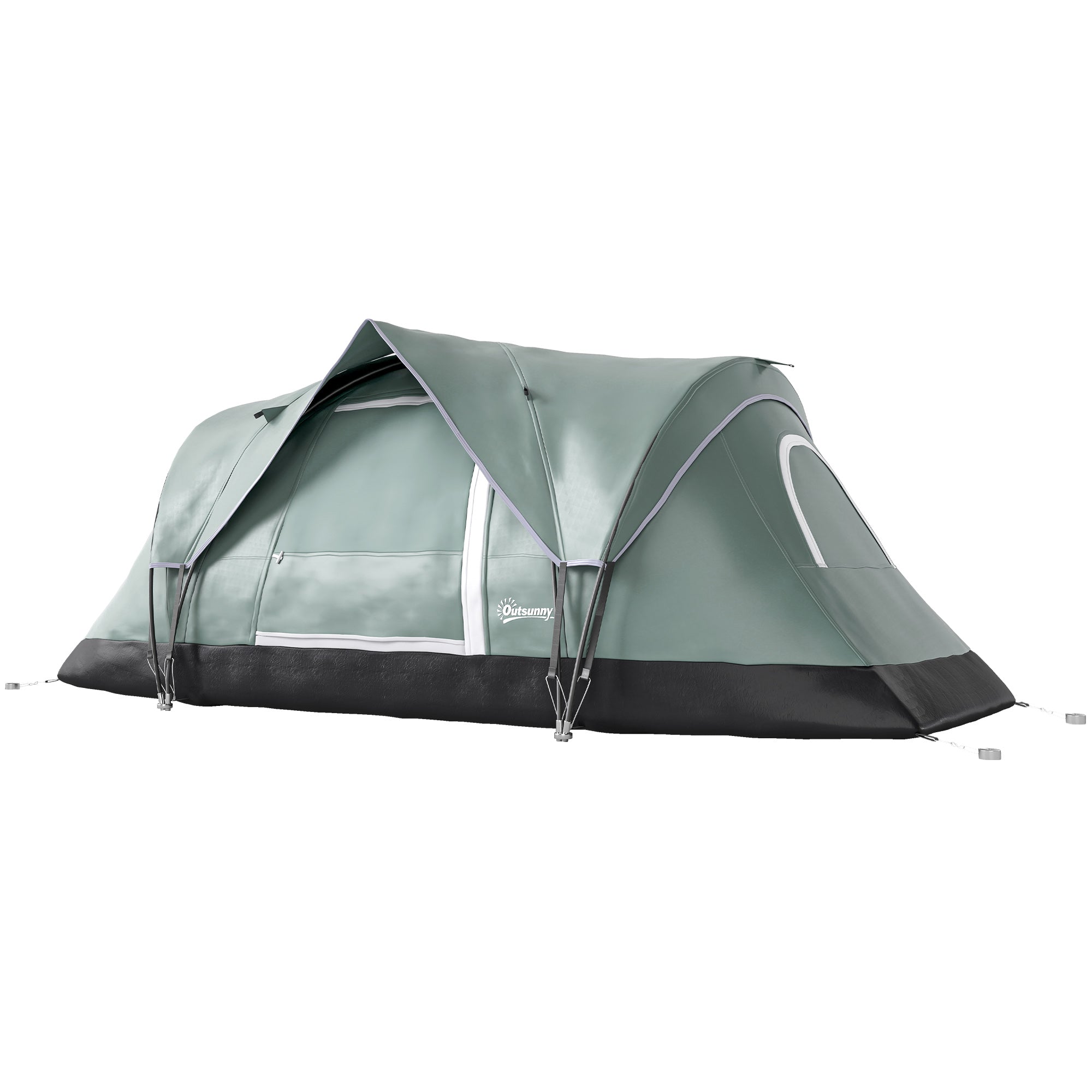 5 Person Family Tent, Outdoor Camping Tent with Lighting Hook, Carrying Bag for Camping, Hiking and Travelling, Green