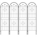 Metal Trellis Set of 4, Garden Trellis for Climbing Plants Support Frames, Arrow Design