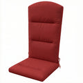 Patio Chair Cushions for Adirondack Chair Replacement Cushions with Back and Ties, Wine Red