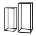 Set of 2 Plant Stands, Decorative Flower Display Holder for Living Room Balcony