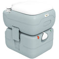 Porta Potty, 5.8 Gallon Portable Toilet with Level Indicator and Anti-Leak Pump for Camping, Boating, Hiking, Travel, RV