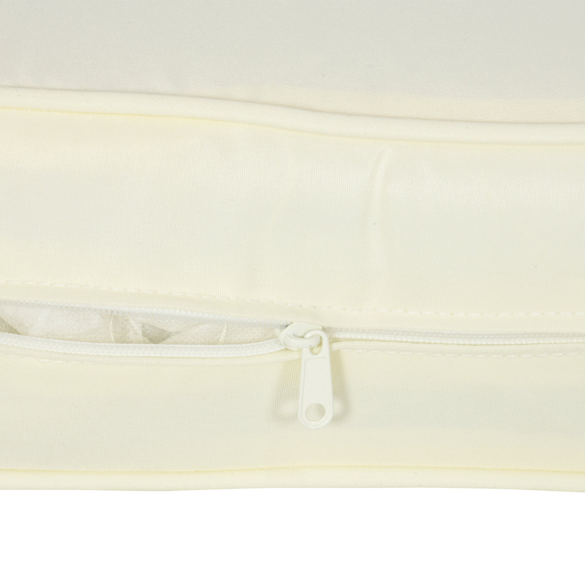 Patio Chair Cushions, Thick Deep Seat Outdoor Seat Cushion with Back Cushion, Cream White